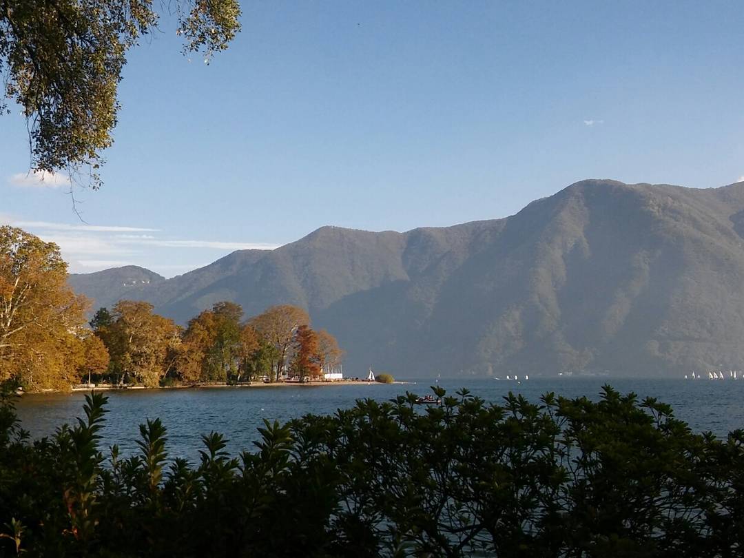 otoño en Lago Lugano