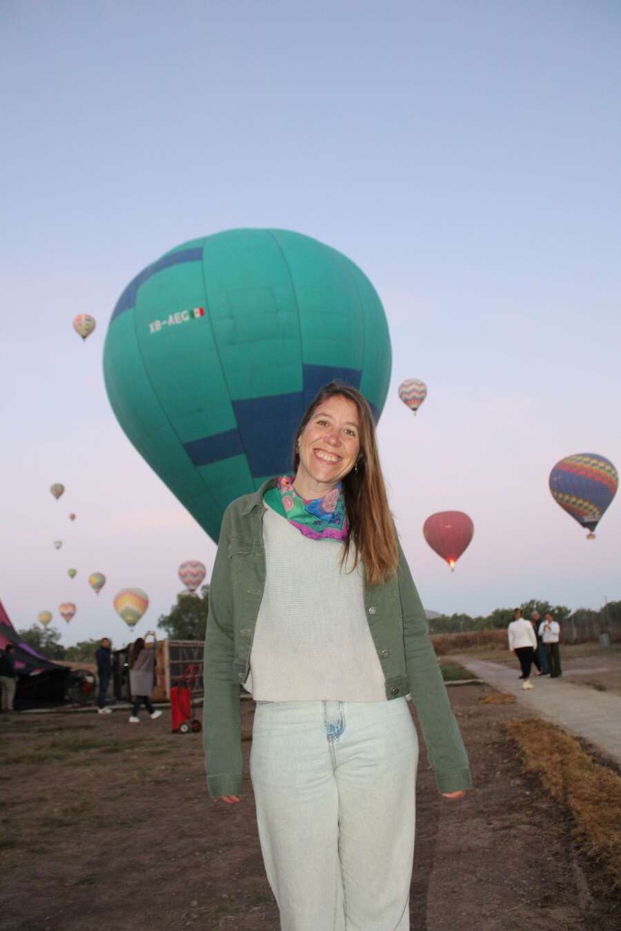 Volar en globo en Teotihuacán